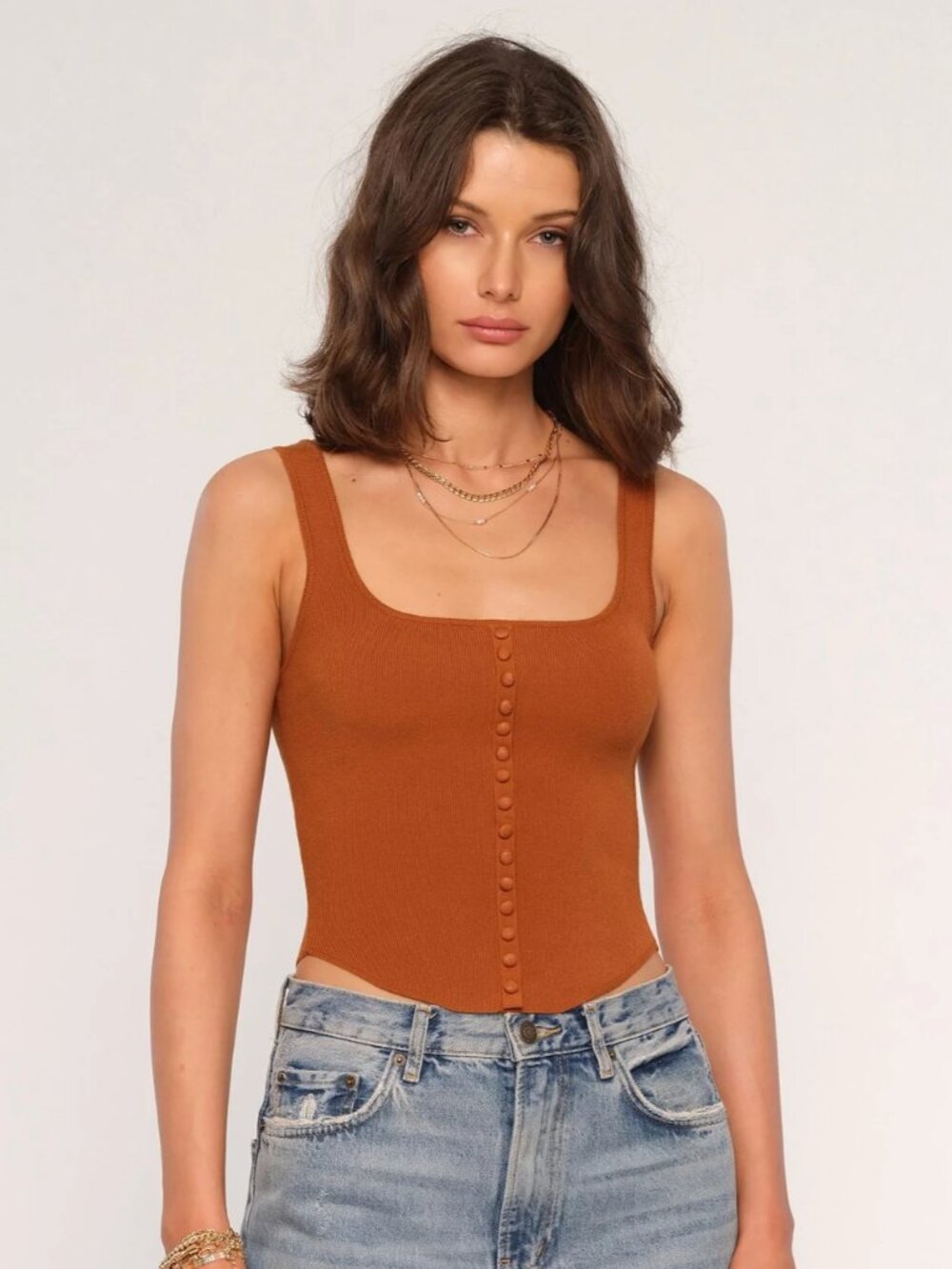 NWT Heartloom Parker Top (Brown) / M